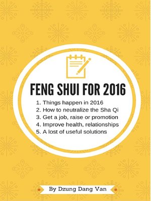 cover image of Feng Shui For 2016